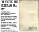 "RE-WRITING THE DICTIONARY IN A DAY" OPEN INVITATION
